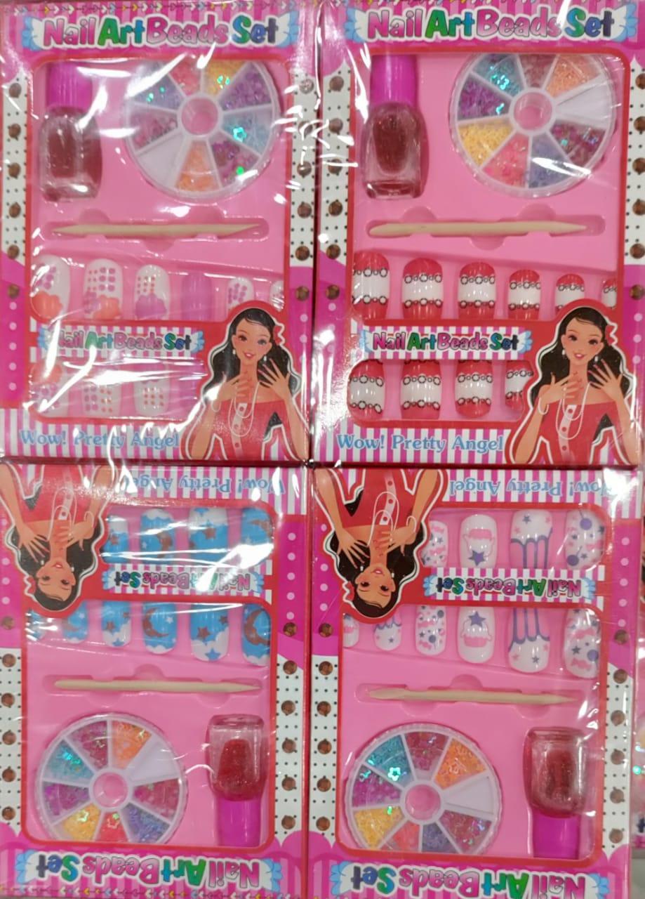 Multicolor Printed Nail Art Set for Girls - 12 Pcs of Endless Creativity