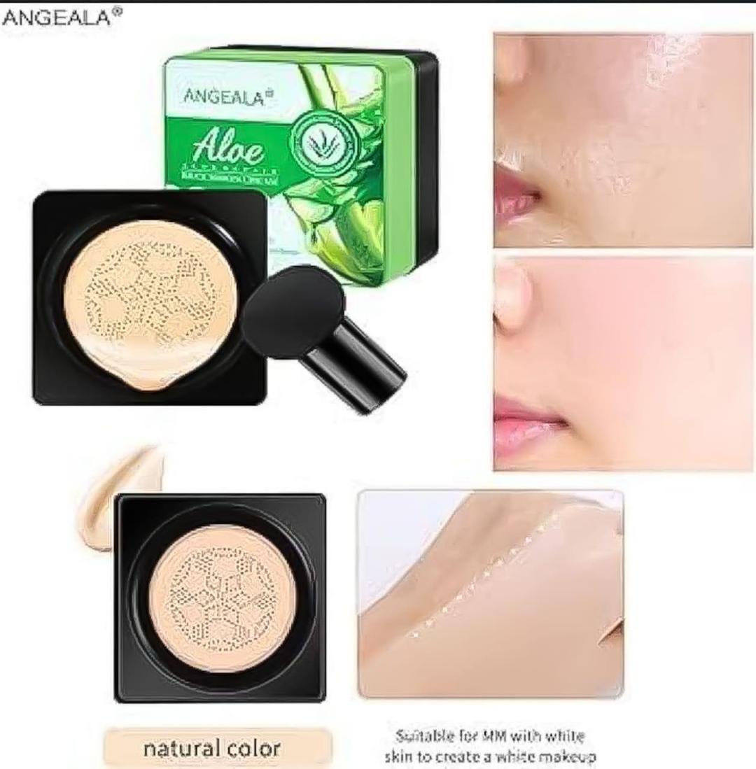 Aloe Vera Air Cushion BB Foundation - Smooth Gel Formula, 1 Pcs