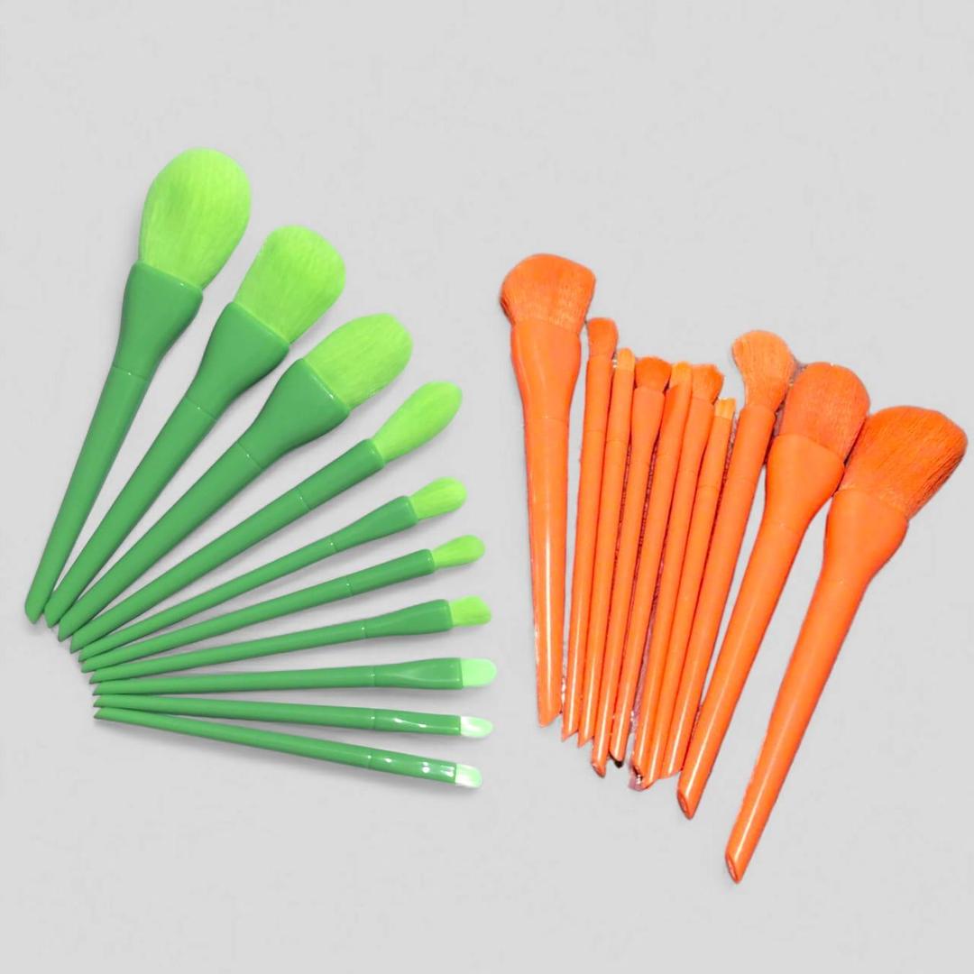 10 Pcs Perfect Makeup Brushes - Essential Tools for Flawless Application