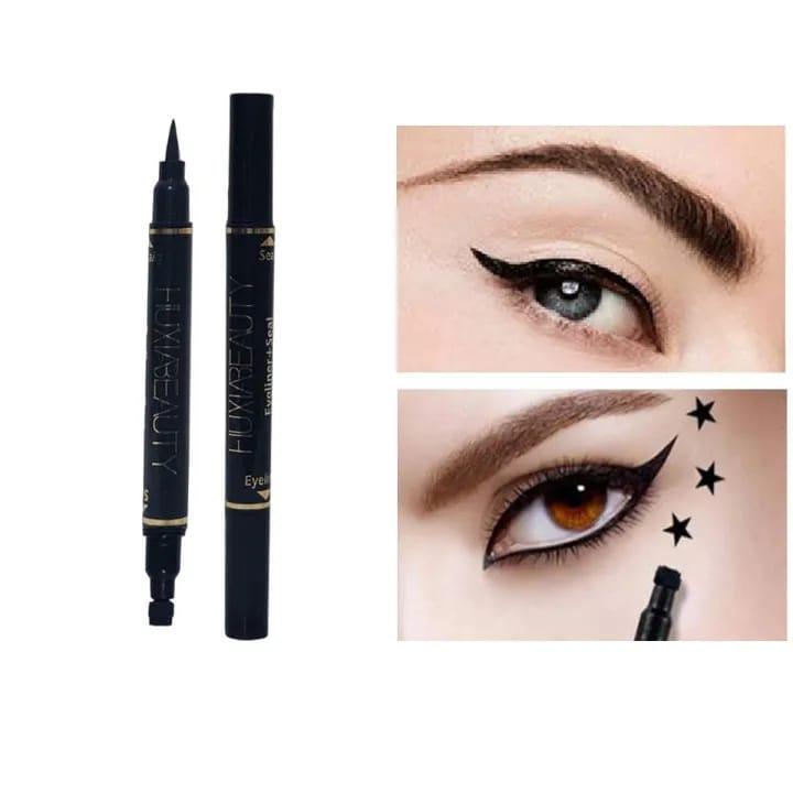 2 In 1 Waterproof Stamp Eyeliner - Smudge Proof Liquid Makeup