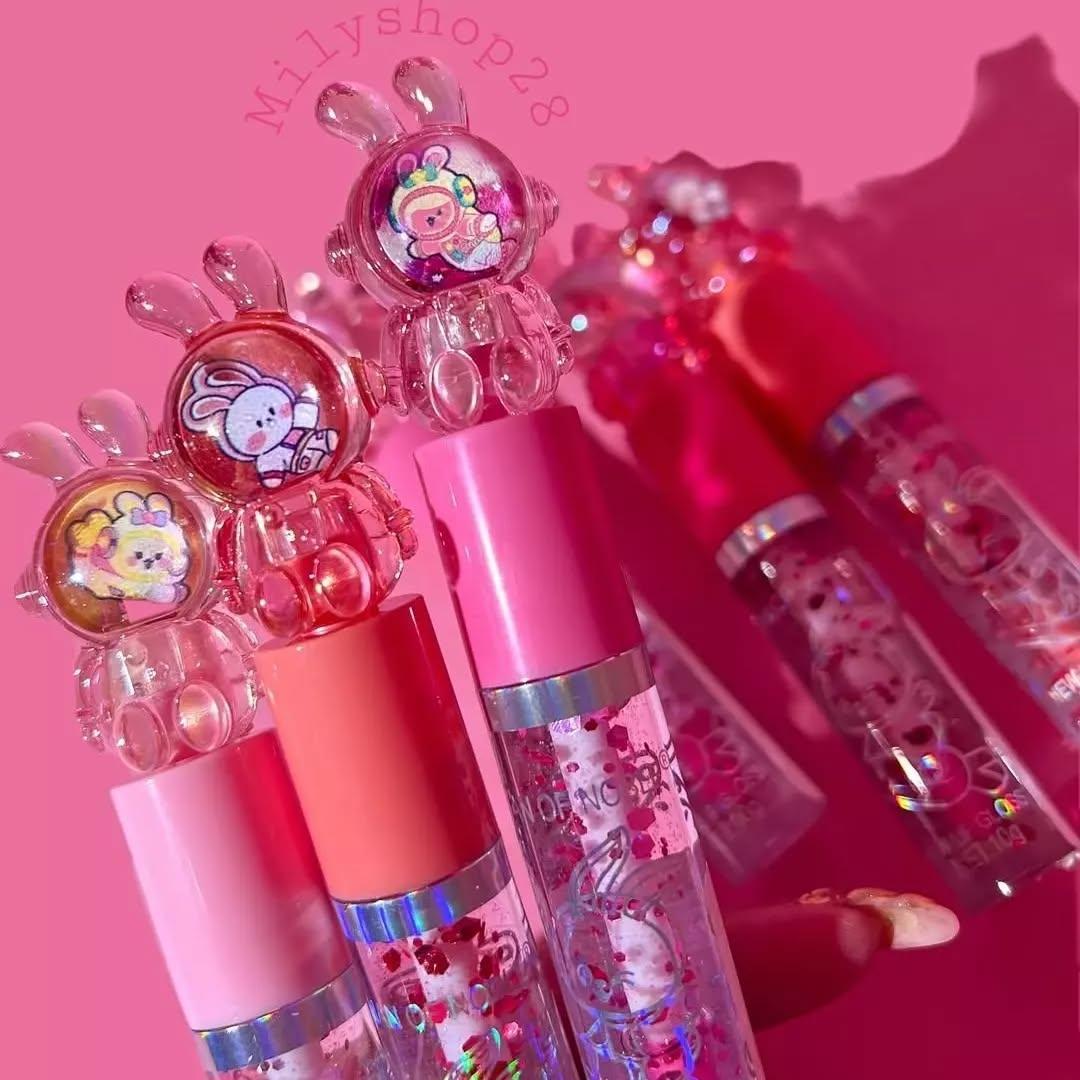 Cute Glitter Lip Gloss, Pack of 6