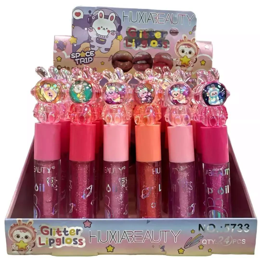 Cute Glitter Lip Gloss, Pack of 6