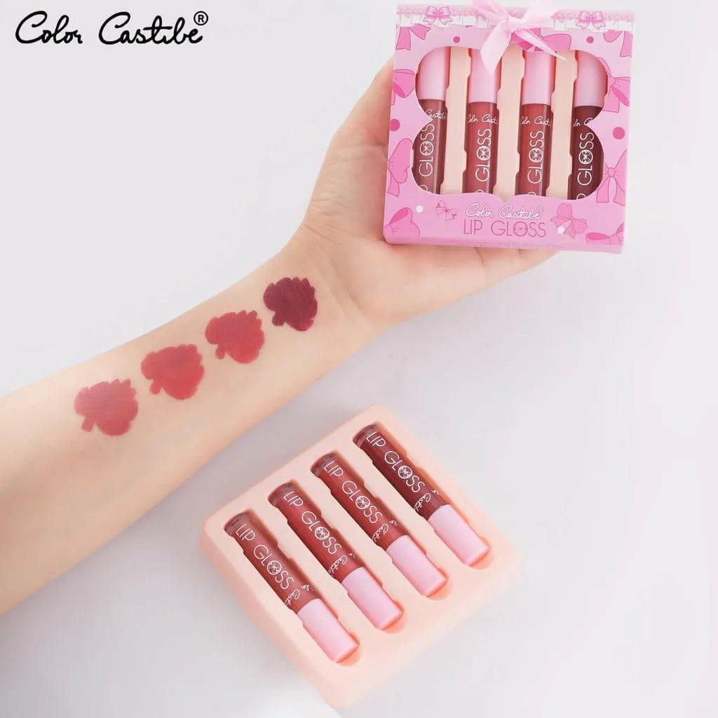 Bold Coverage Multicolor Lip Gloss - 4 Pcs Collection