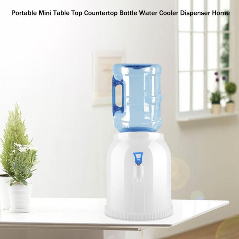 Compact White ABS Plastic Water Dispenser - Stylish & Functional Kitchen Essential