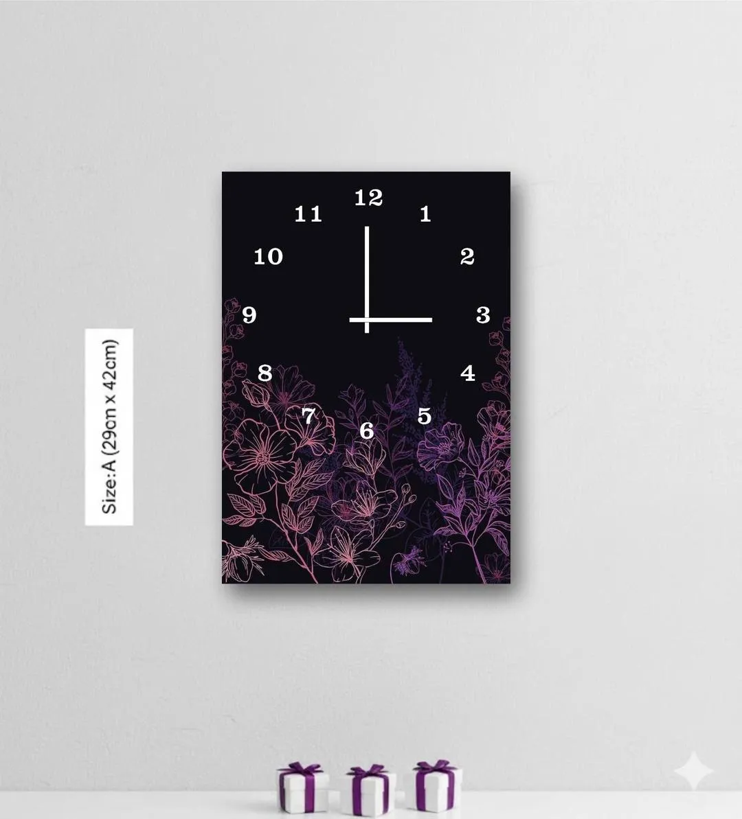 Abstract Art 3D Wall Clock