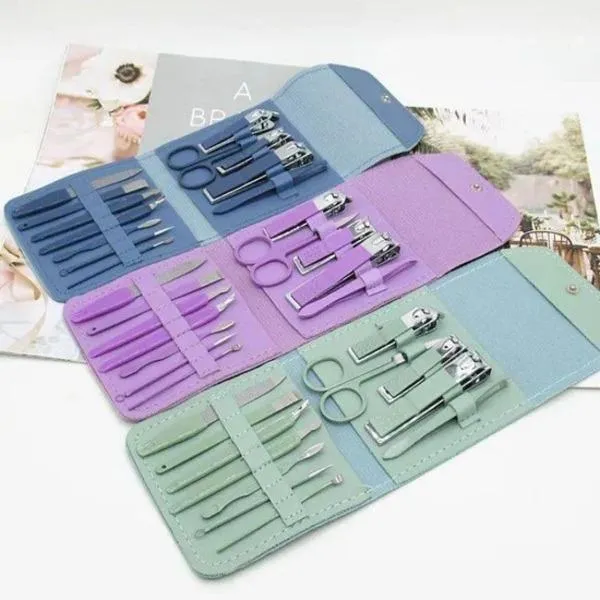 16 in 1 Nail Cutter Set Stainless Steel Nail Clippers Set 