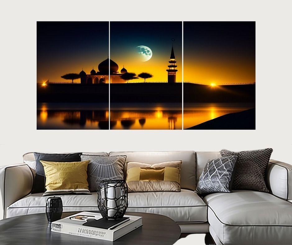 Multicolor 3D Calligraphy Wall Frame - 3 Pcs