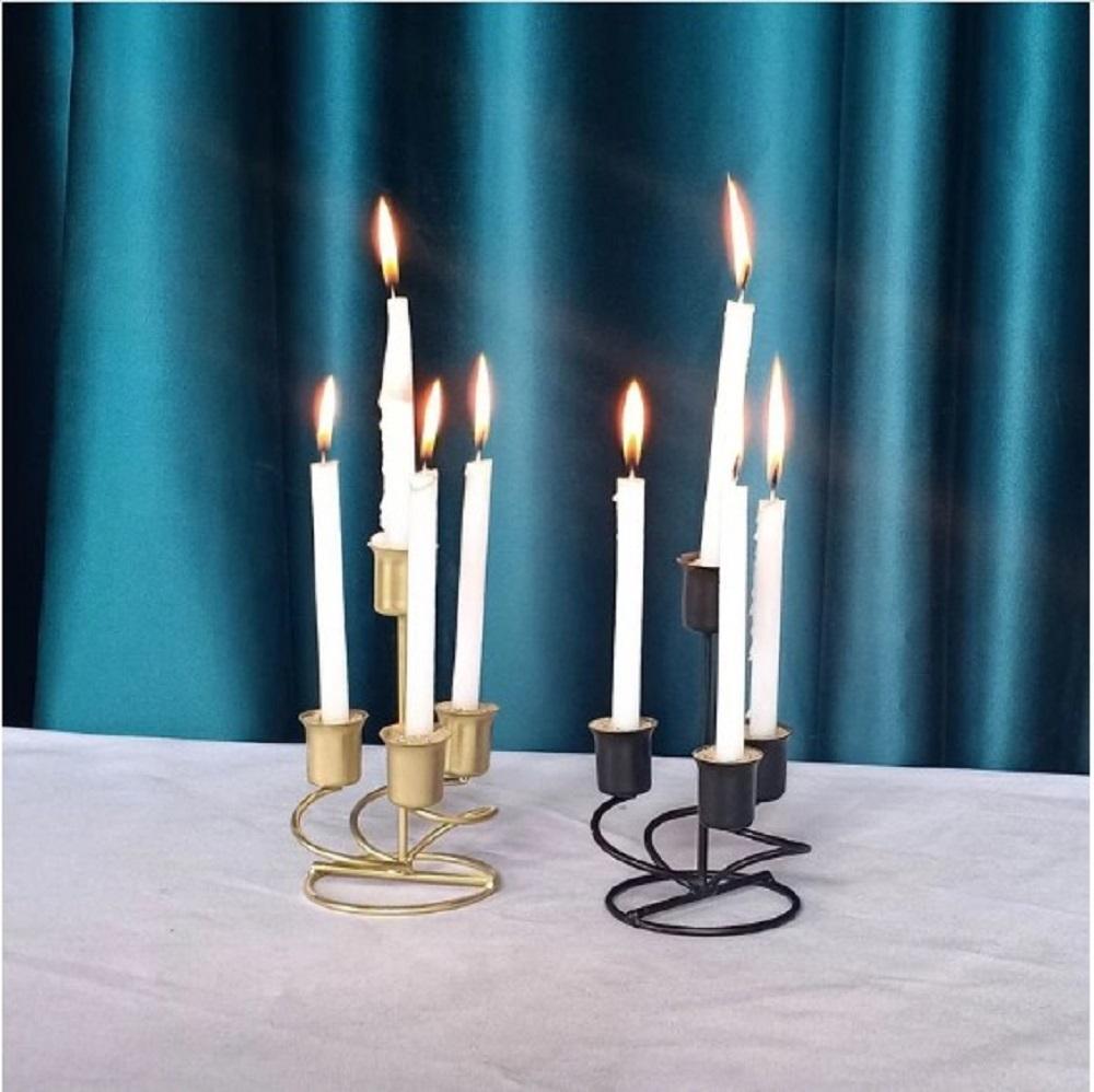 Stylish Metal Candle Stand - 1 Pc 
