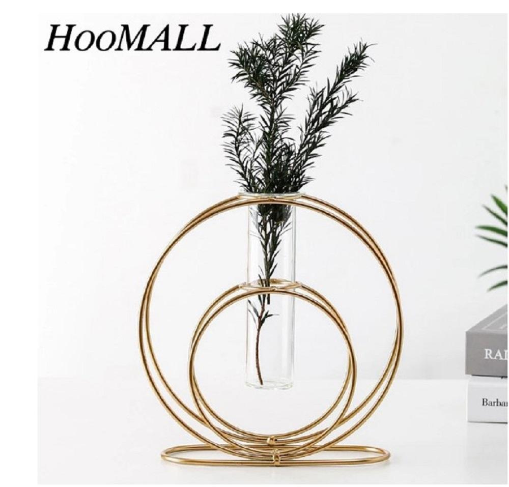 Elegant Golden Glass Vase - 1 Pc for Stunning Home Decor