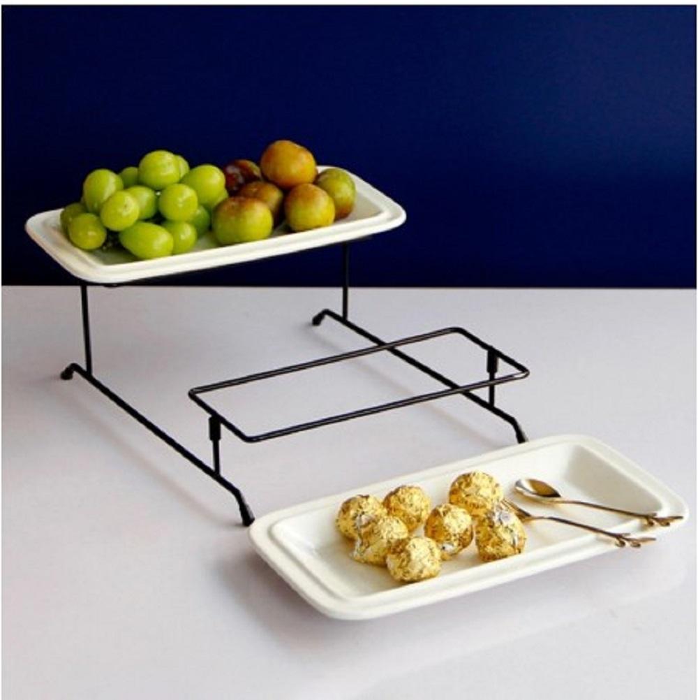 Multi-layer Fruit Plate Living Room Dried Fruit Snack Cake Dessert Display Stand Storage Rack