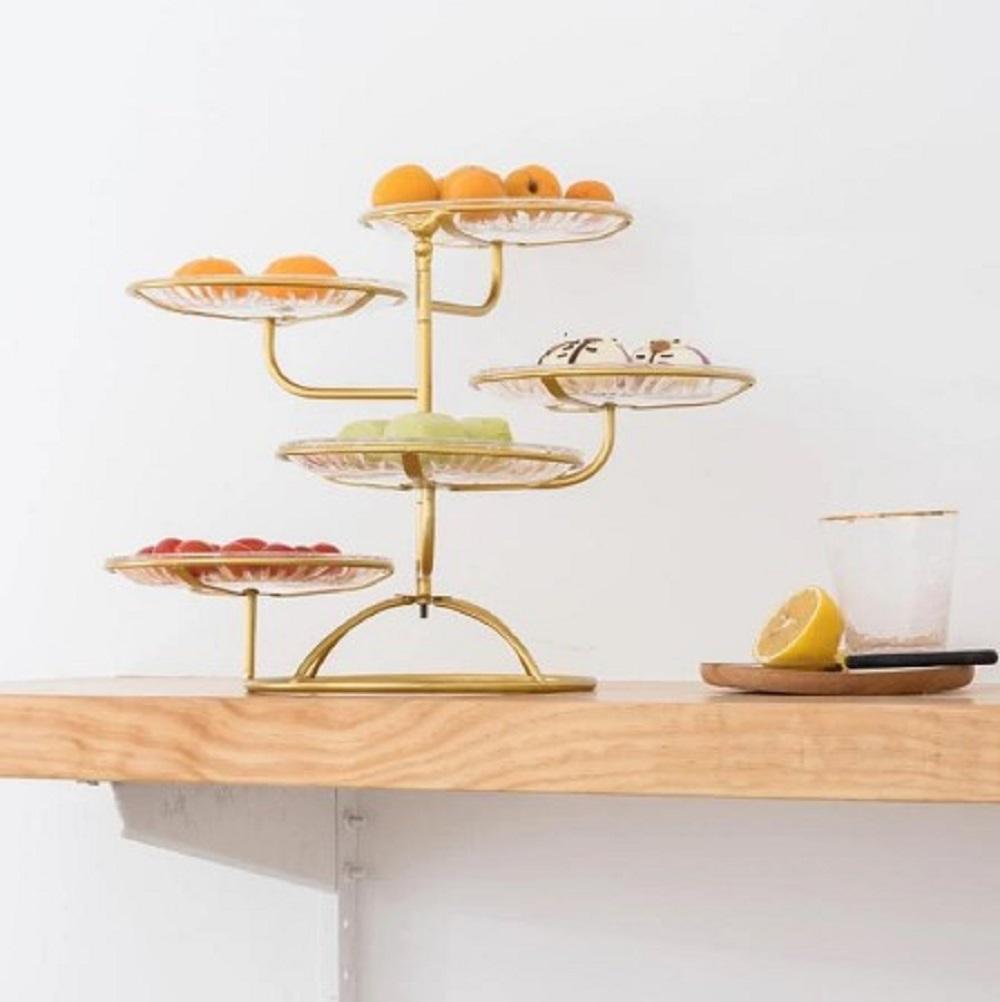 Multi-layer Fruit Plate Living Room Dried Fruit Snack Cake Dessert Display Stand Storage Rack