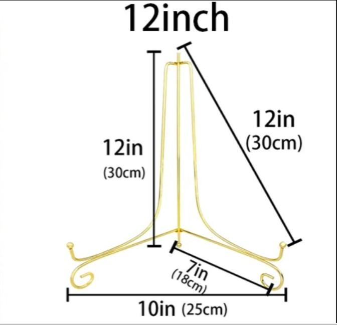 Elegant Golden Metal Photo Frame - 1 Pc