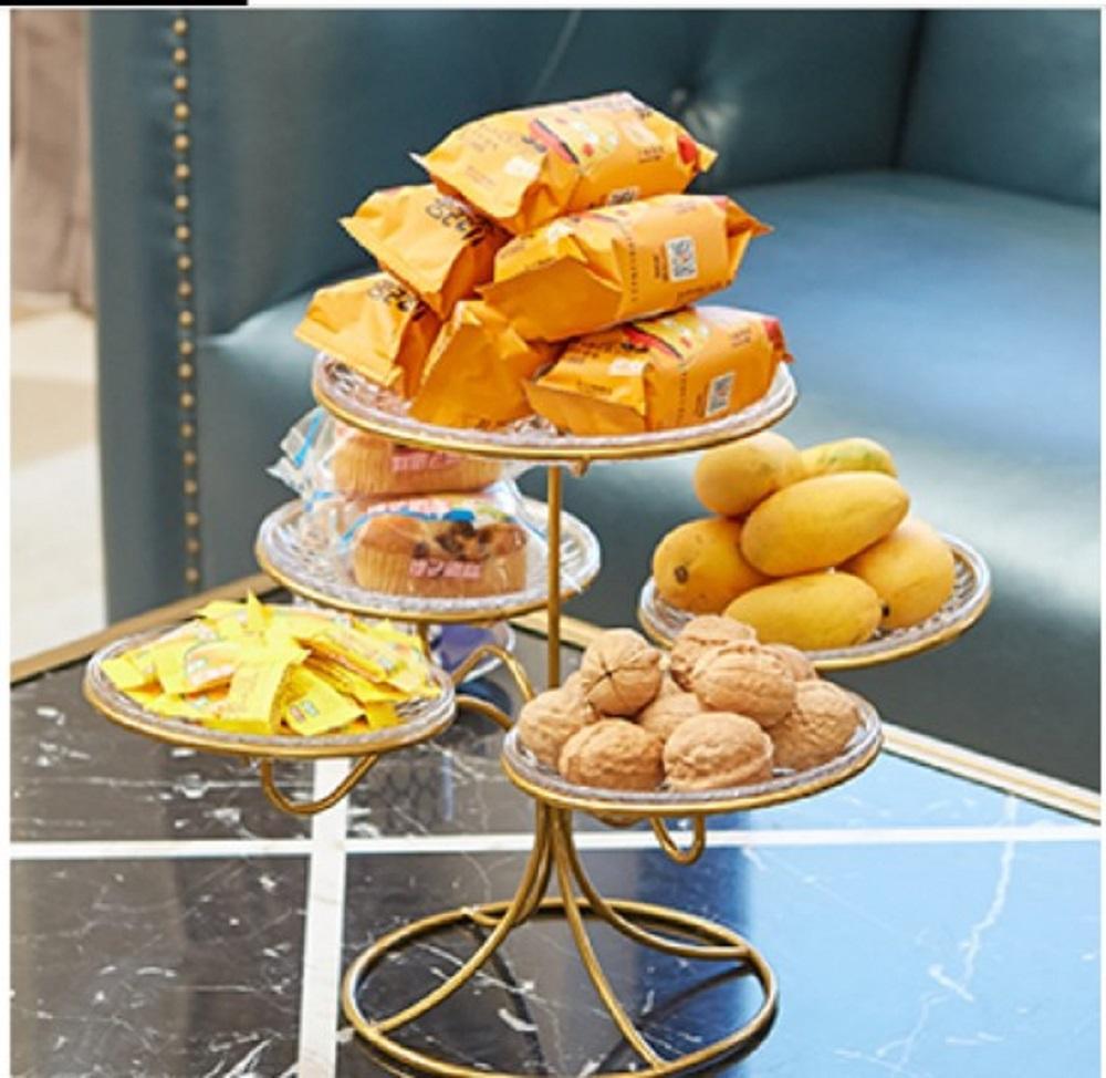 Golden Iron Decorative Plate - 1 Pc