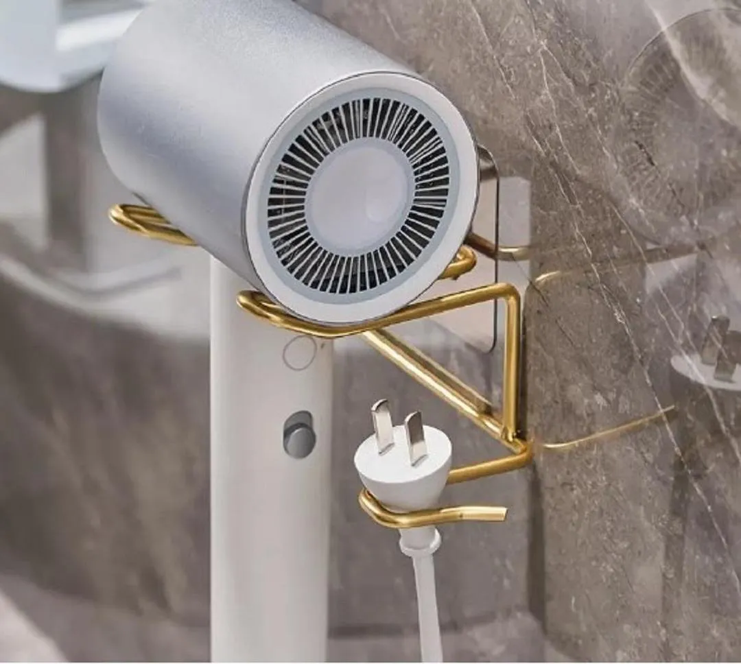 Drill Wall Hair Dryer Holder Stand (Only Stand)