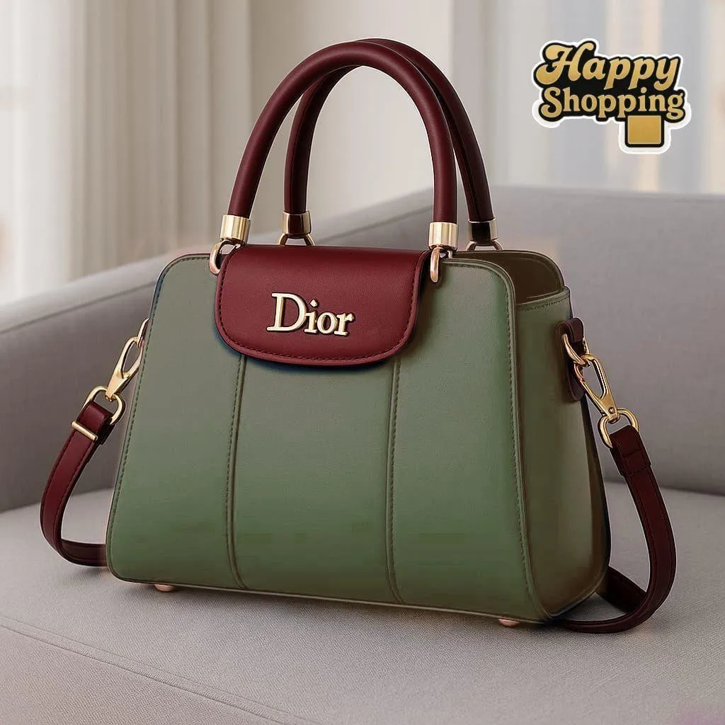 Women's Leather Plain Shoulder Bag