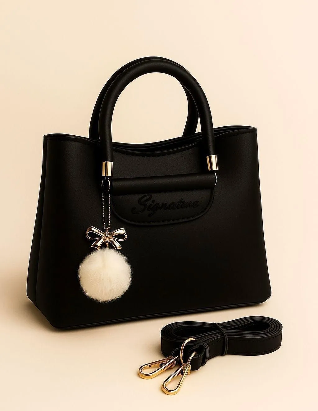 Girl's Leather Plain Shoulder Bag