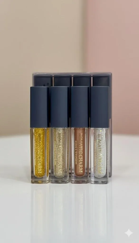 Multicolor Matte Glitter Eyeliner Set 4 Pcs 50g