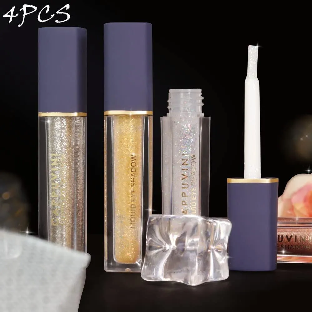 Multicolor Matte Glitter Eyeliner Set 4 Pcs 50g