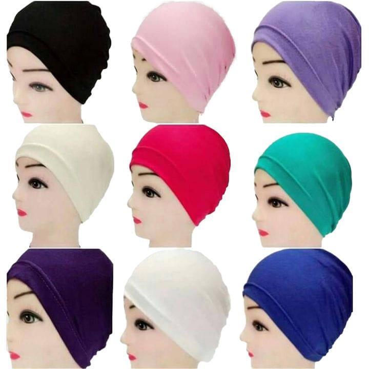 Women's Jersey Plain Hijab Cap - 1 Pcs in Multiple Colors