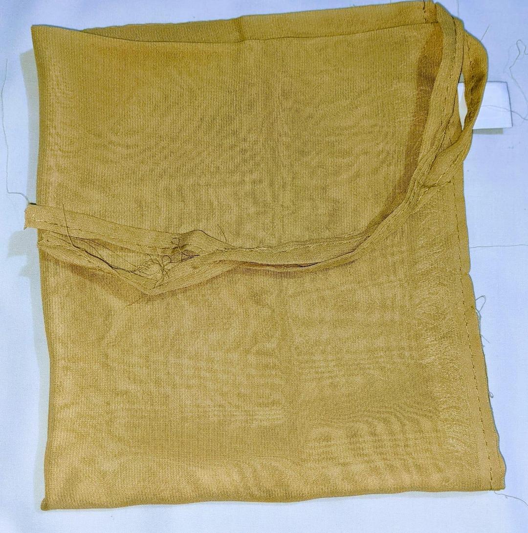 Chiffon Plain Niqab Patti - 1 Pc in Skin Color