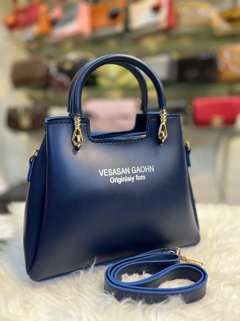 Girl's Rexine Plain Hand Bag