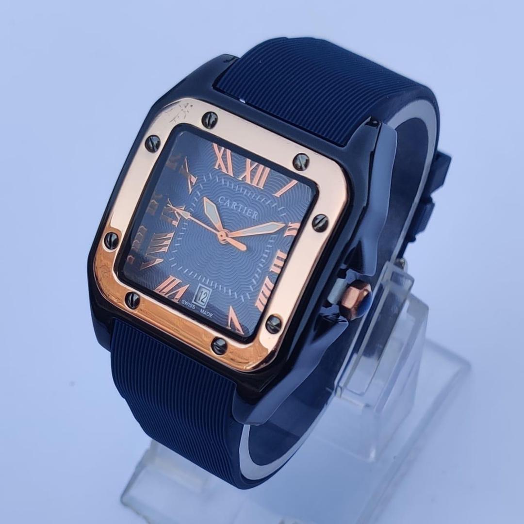 Men's Quartz Square Analog Watch - 1 Pc