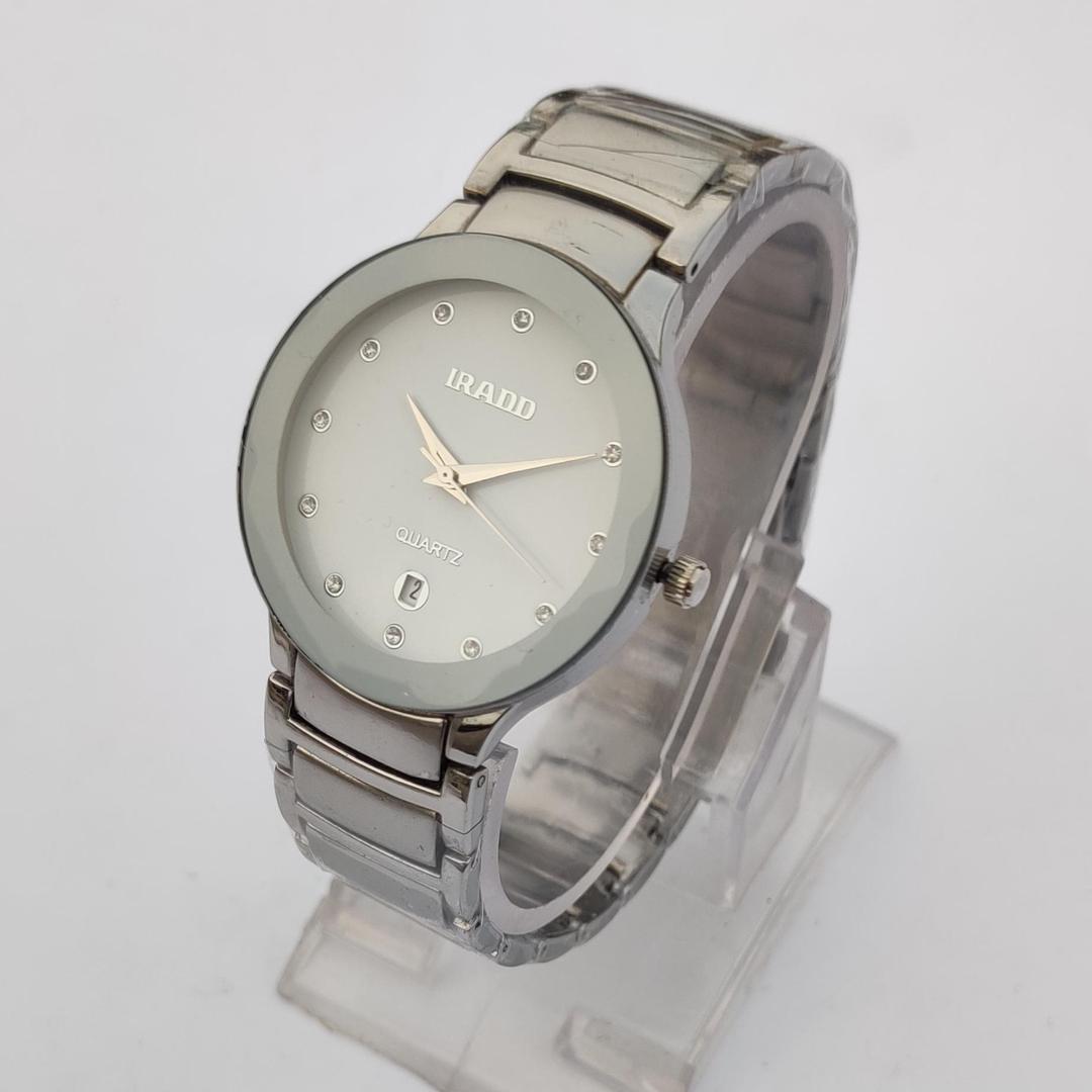 Men's Quartz Watch with Stainless Steel Chain - 1 Pc, 12-Hour Display