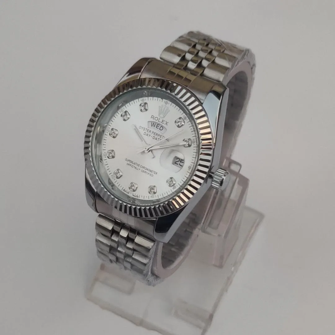 Men's Stainless Steel Watch - 1 Pc Quartz Movement with Elegant Watch Box