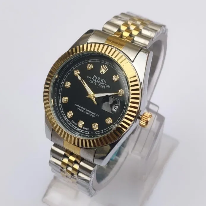 Rloex Stainless Steel Men Wrist Watch 