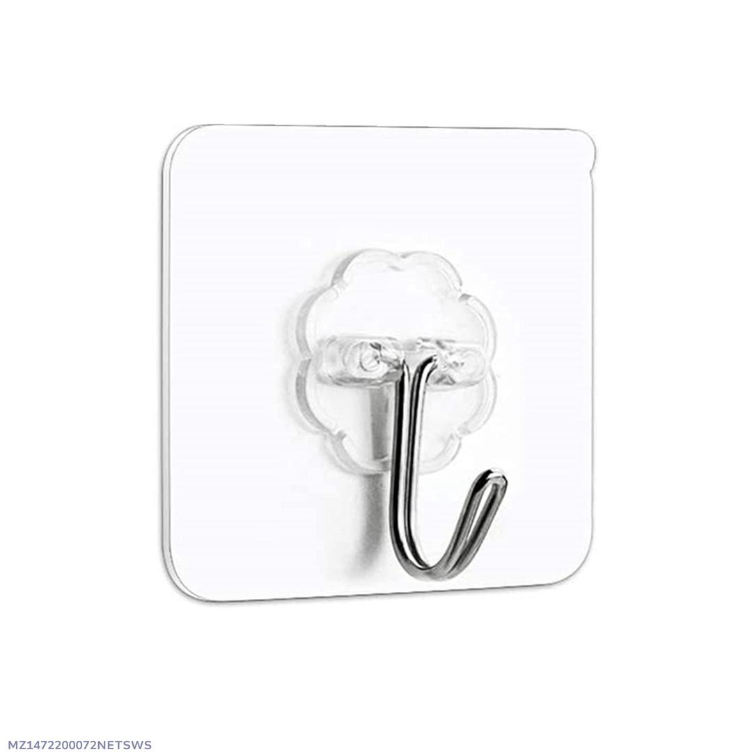 10 Pcs Silver Metal Wall Hooks for Home Office