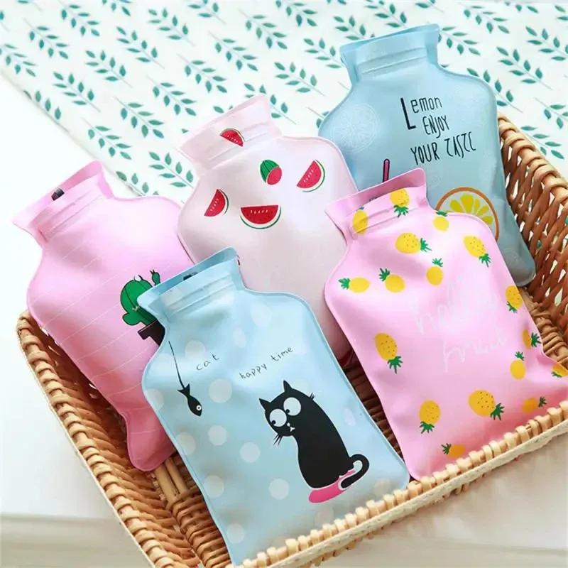 4-Piece Hot Water Bottle Set for Winter Warmth