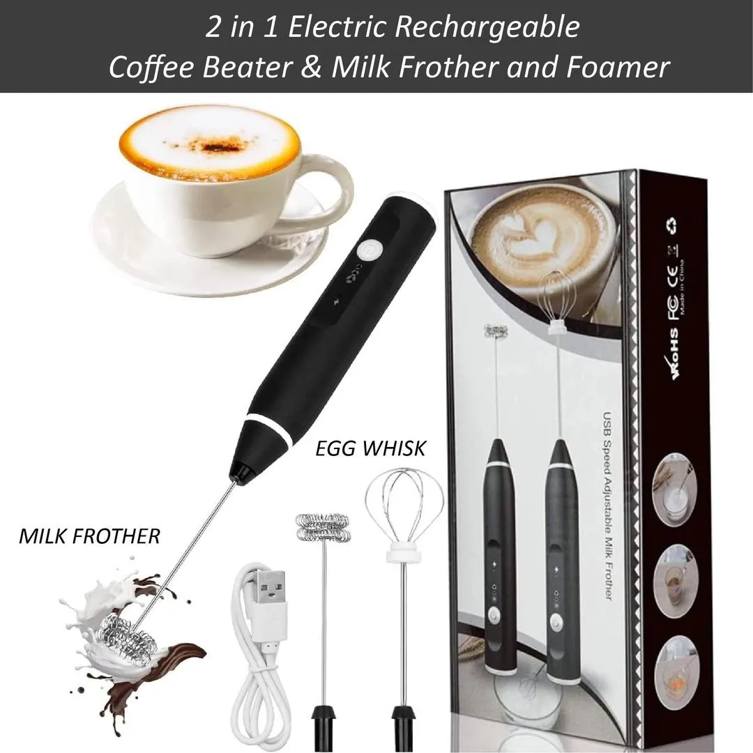 Rechargeable 2 in 1 Coffee Beater