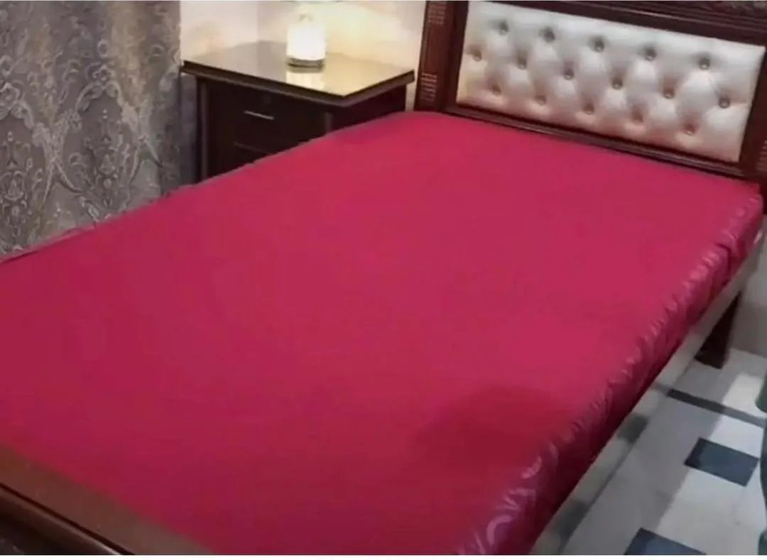 Terry Cotton Plain Single Bed Waterproof Mattress Cover