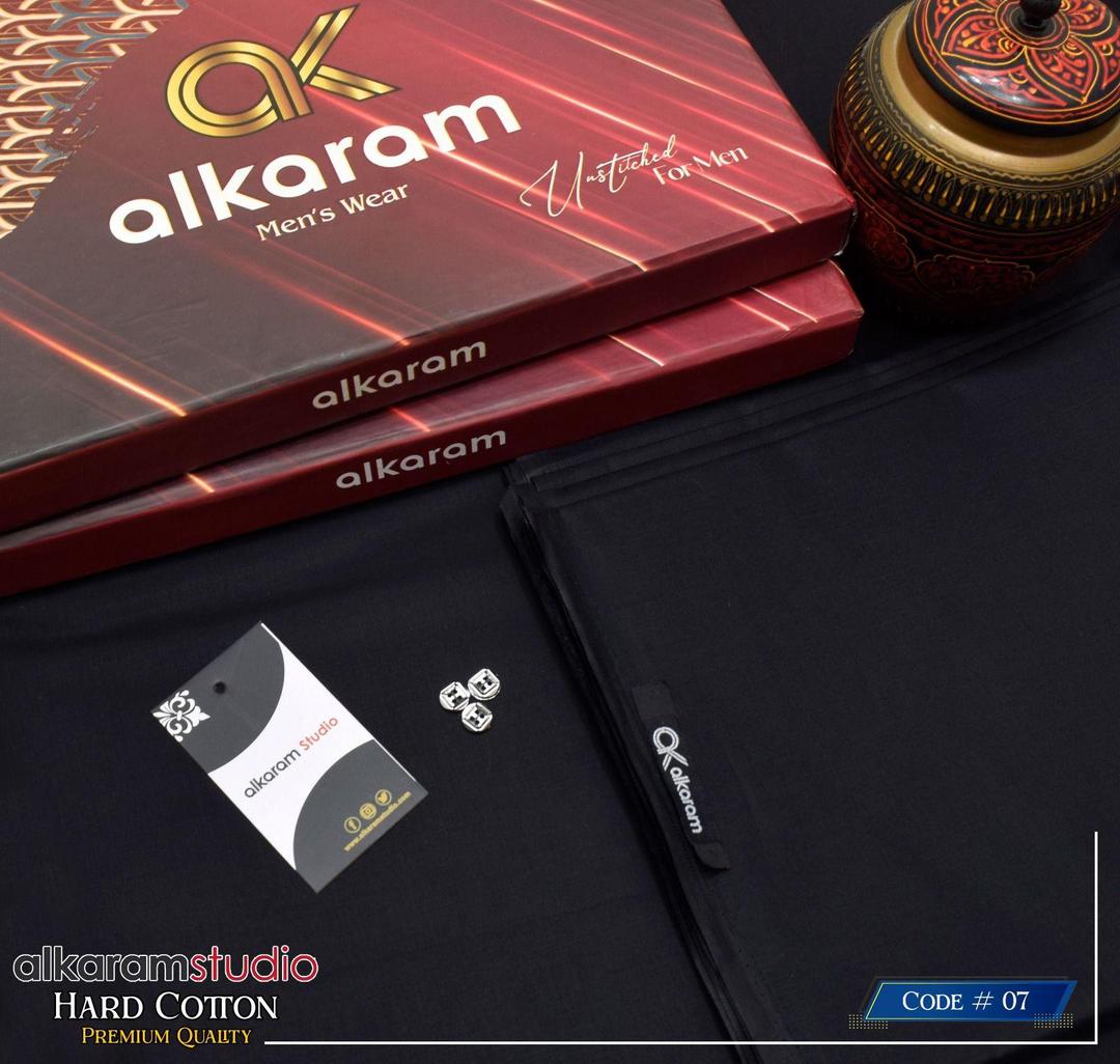 Men’s Unstitched Hard Cotton Plain Suit