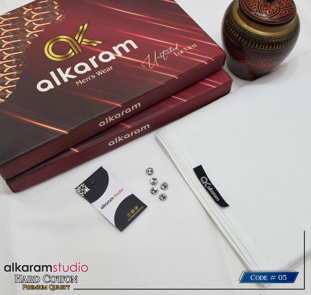 Men’s Unstitched Hard Cotton Plain Suit