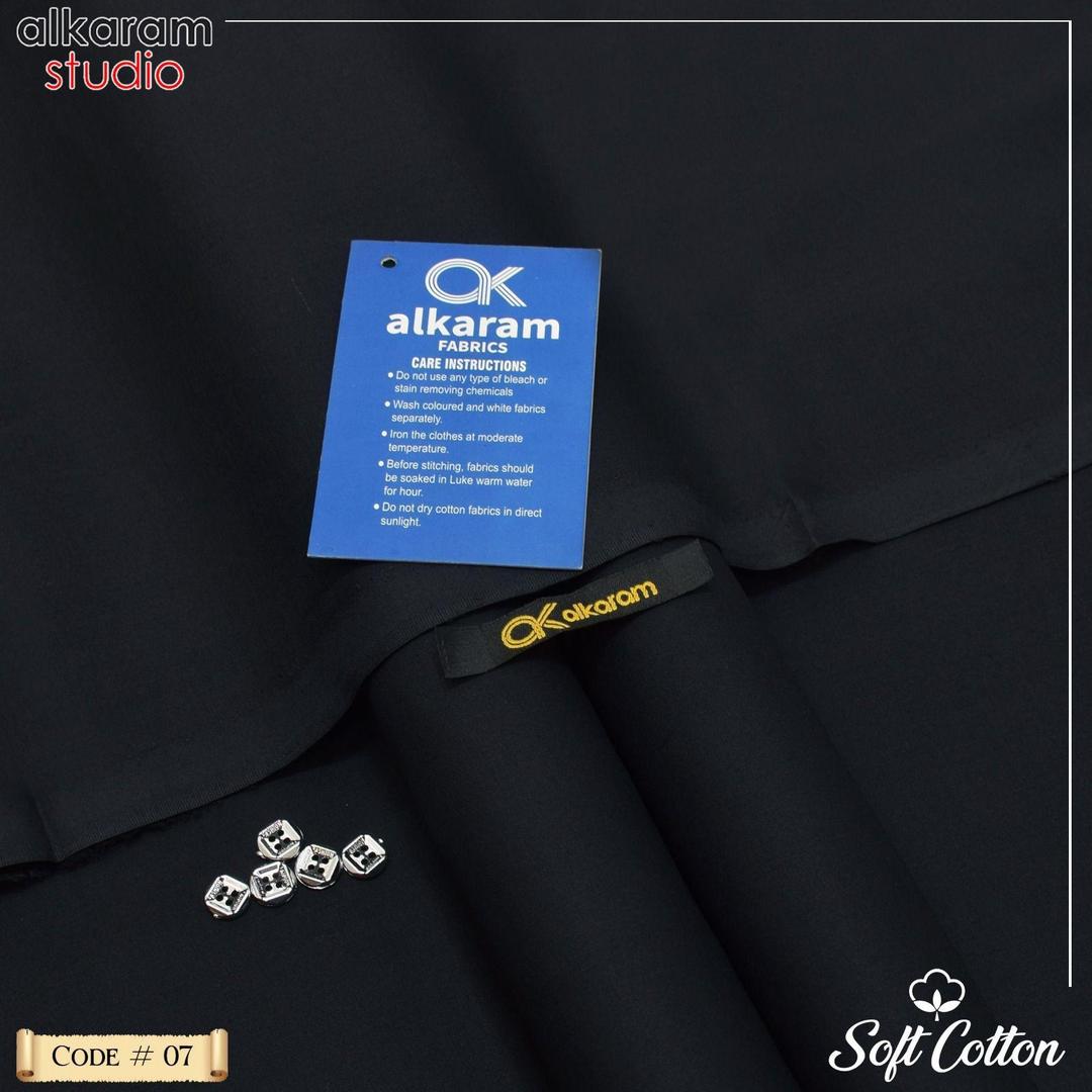 Men’s Unstitched Soft Cotton Plain Suit