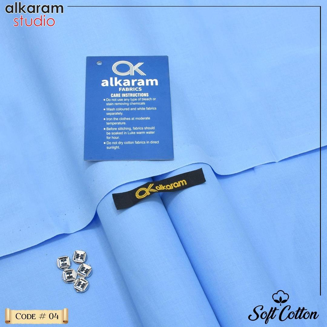 Men’s Unstitched Soft Cotton Plain Suit