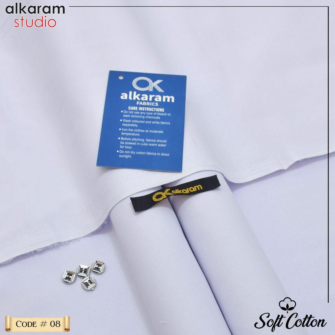 Men’s Unstitched Soft Cotton Plain Suit