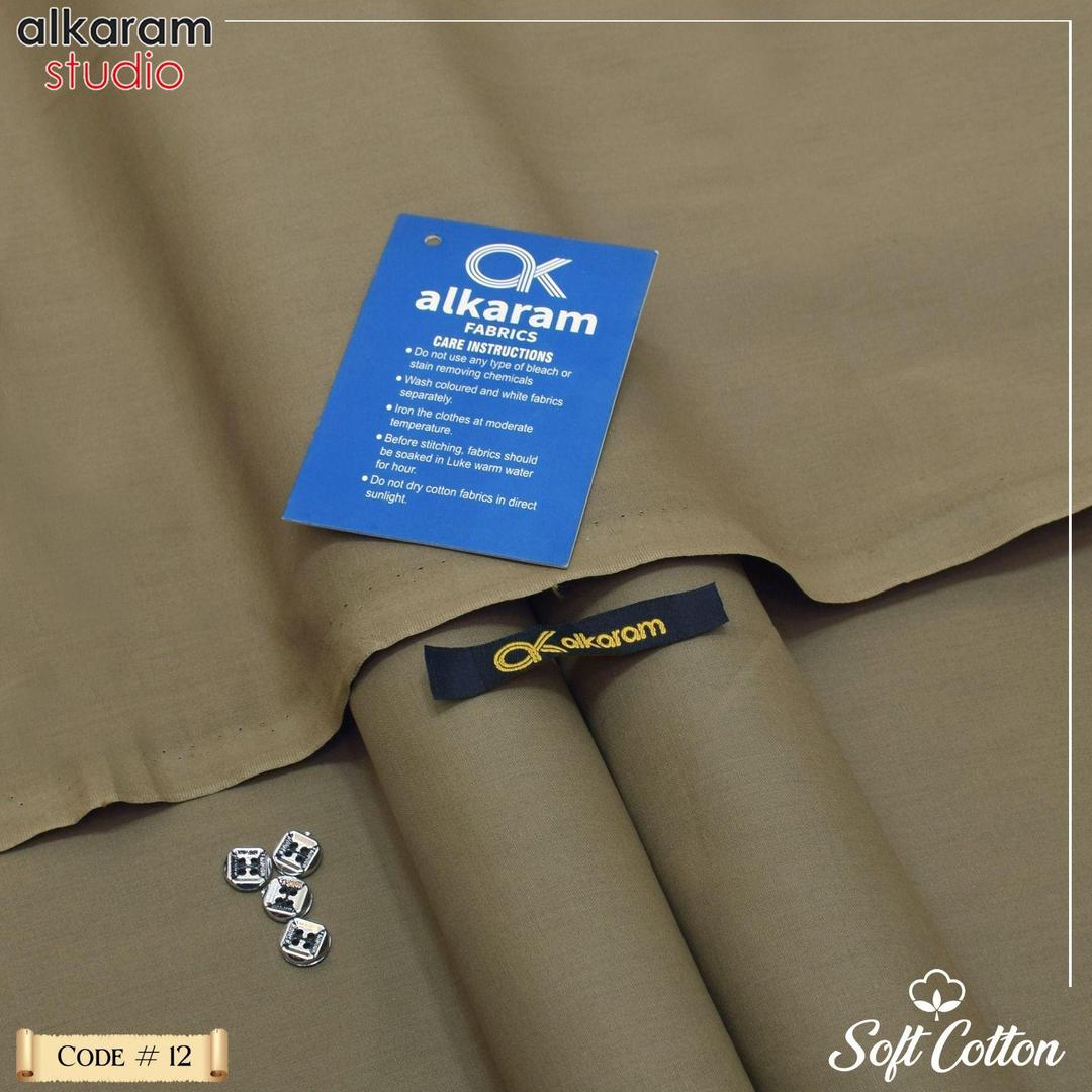 Men’s Unstitched Soft Cotton Plain Suit