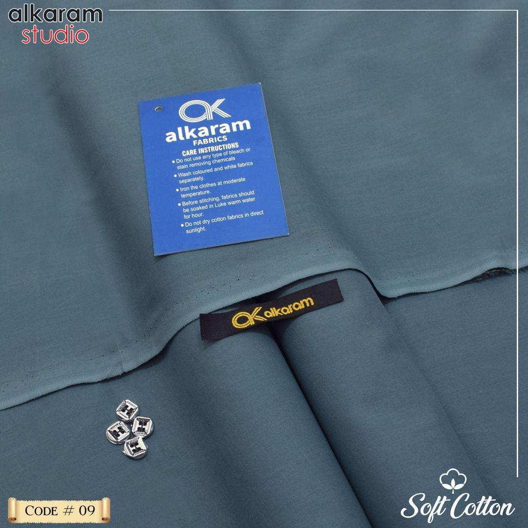 Men’s Unstitched Soft Cotton Plain Suit