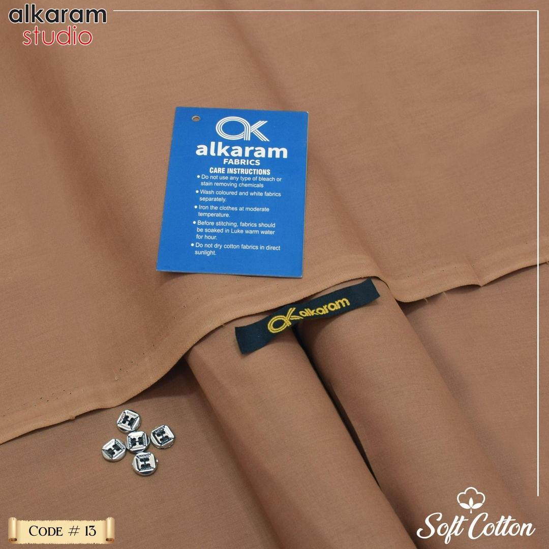 Men’s Unstitched Soft Cotton Plain Suit