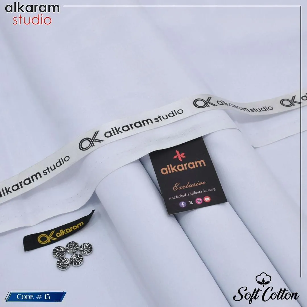 Stylish Men’s Unstitched Soft Cotton Plain Suit