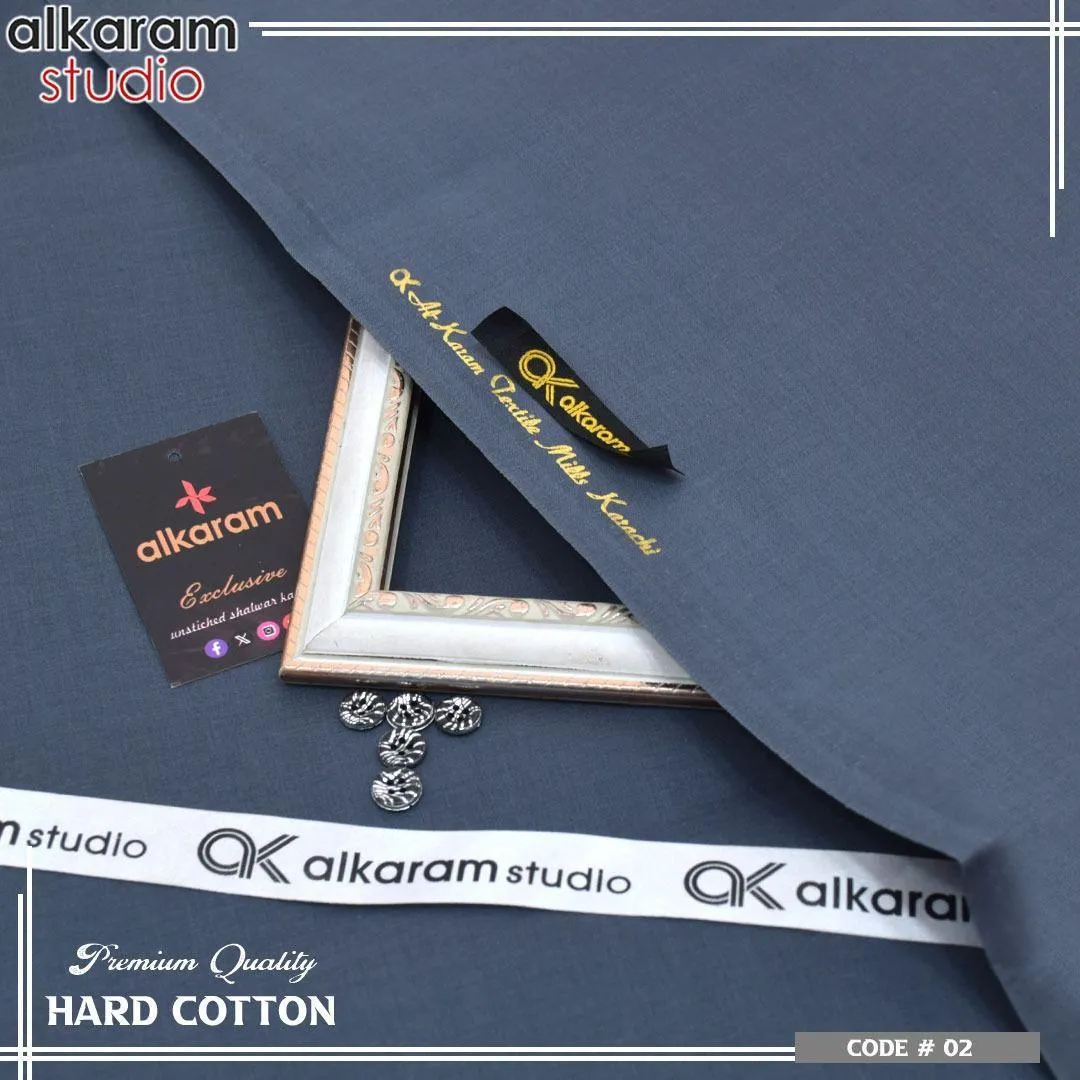 Stylish Men’s Unstitched Hard Cotton Plain Suit