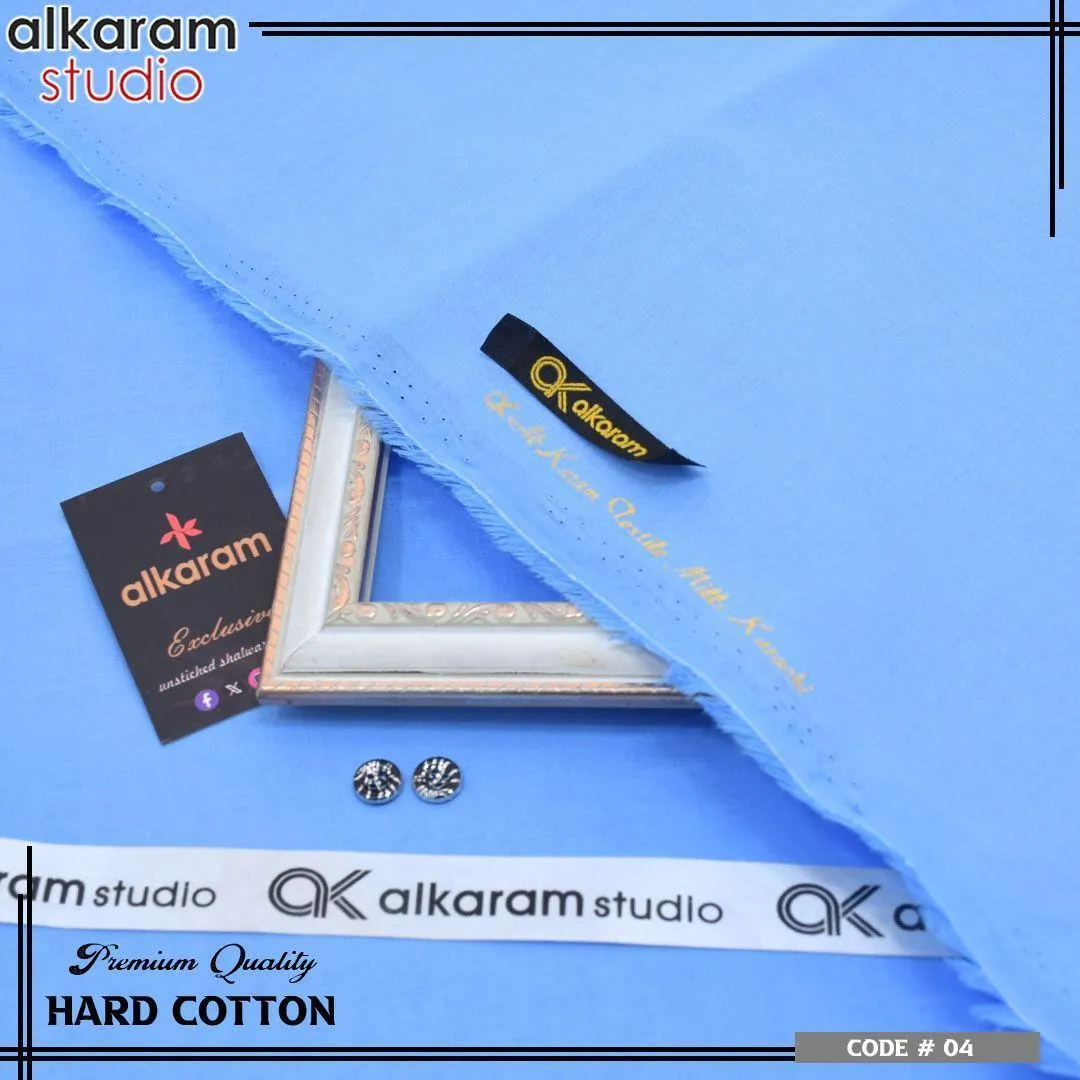 Stylish Men’s Unstitched Hard Cotton Plain Suit