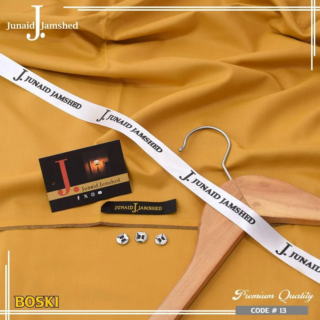 Stylish J. Men’s Unstitched Boski Plain Suit