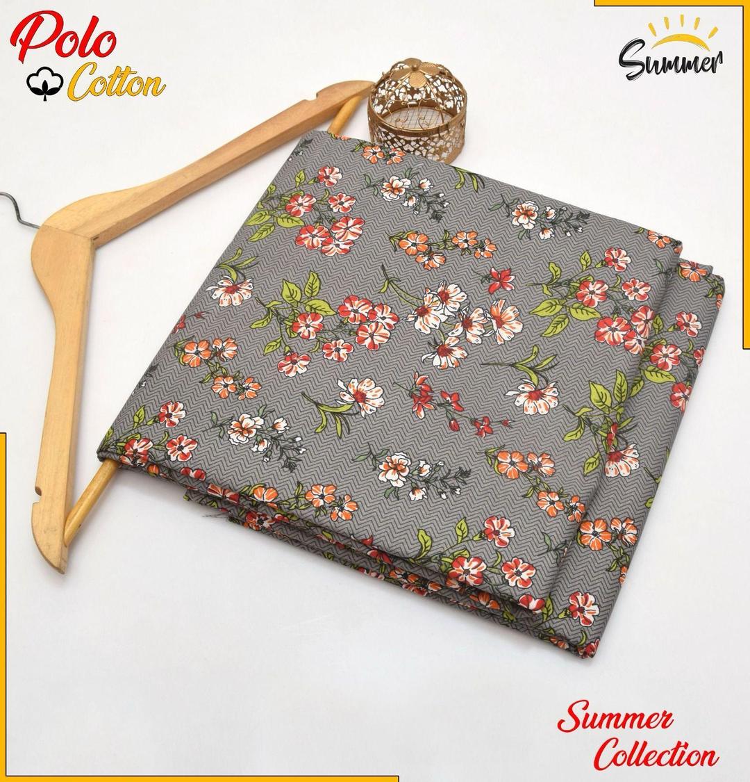 2 Pcs Women's Unstitched Printed Suit