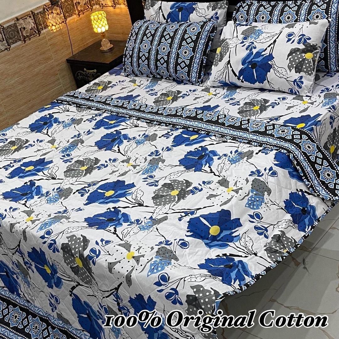 6 Pcs Cotton Printed Comforter Set