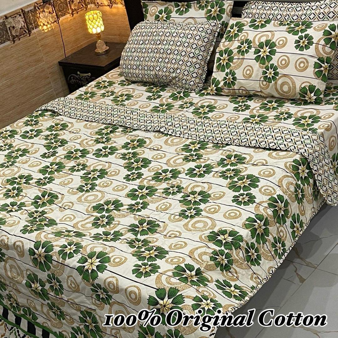 6 Pcs Cotton Printed Comforter Set