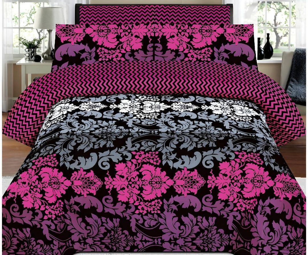 7 Pcs Cotton Salonica Printed Comforter Set