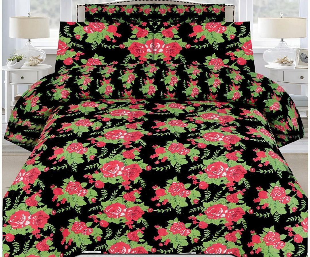 7 Pcs Cotton Salonica Printed Comforter Set